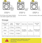 DR.EASY Color Trapper sheets for Laundry 120ct,remove dyes,fluorescent & heavy metals,maintain original color,Special Pores Texture absorb dyes more & faster,unscented,no Chemicals,safe in dryer