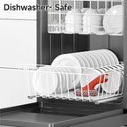 SUBEKYU Cast Iron Scrubber with Silicone Handle, Stainless Steel Skillet Cleaner for Cast Iron Pans (Red Scrubber + Scraper)