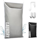 Hanging Laundry Hamper Bag XL 40x22", Space Saving over the Door Storage Bags, Behind the Door Hampers for Dirty Clothes & Wall Mounted Basket for Bathroom, Organizer for Small Room Spaces RV