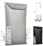 Hanging Laundry Hamper Bag XL 40x22", Space Saving over the Door Storage Bags, Behind the Door Hampers for Dirty Clothes & Wall Mounted Basket for Bathroom, Organizer for Small Room Spaces RV