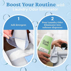 Fresh Wave Odor Removing Laundry Booster, 24 fl. Oz., Pack of 2 - Laundry Scent Booster, Safer Odor Relief, Natural Plant-Based Odor Eliminator, Pet Bedding, Activewear, Blankets & Fabrics