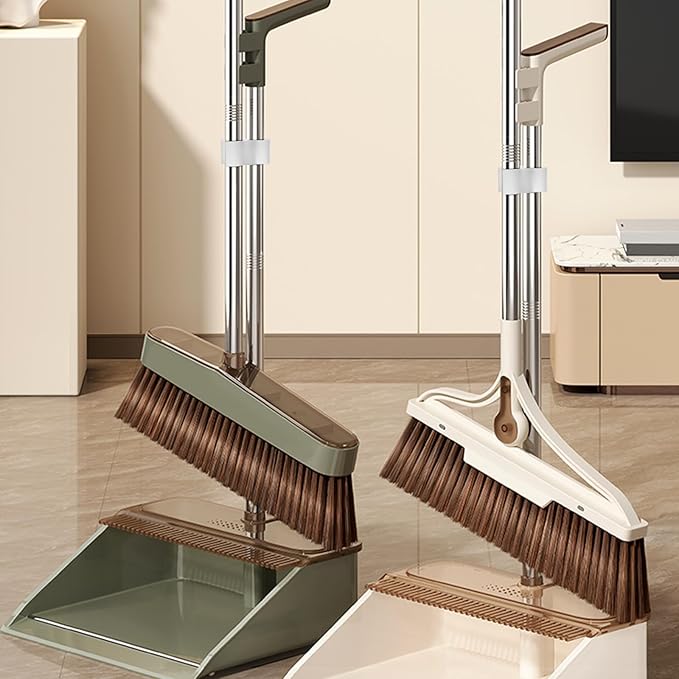 UPKOCH 2pcs Broom Accessory Dustpan and Broom Pole Clips Double Pipe Clamp Connection Cleaning Tool Linking Clip for Household Sweeping Set
