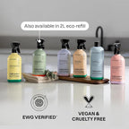 ATTITUDE Bathroom Cleaner Spray, Natural Origin Ingredients, EWG Verified, Eliminates Soap Scum, Limescale, Streak Free, Lemon & Rosewood, 26 Fl Oz (Pack of 3)
