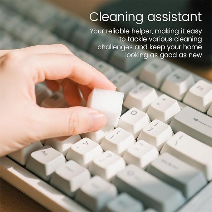 20PCS Melamine Sponge Magic Eraser Sponge in Bulk Small Cleaner Pads Melamine Pads for Dishes Cleaning Eraser for Kitchen, Bathroom, Toilet - 16x8x2cm (32 Small Pieces of Each Pack)