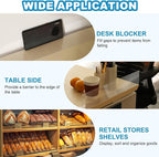 PATIKIL 4 Pack Shelf Dividers for Closet Organization, 11.1x1.6x4 Acrylic Magnetic Closets Separator Kitchen Cabinet Shelves Under Bed Blocker for Bedroom Kitchen Office, Clear