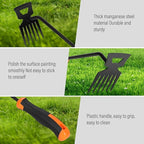Weed Removal Tool, 2025 New Garden Weeding Tools Manganese Steel Hand Weeder Tool with Handle, 4 Teethes Dual Purpose Manual Weeders Tool Weed Pulling Tool for Garden (Six Teeth)