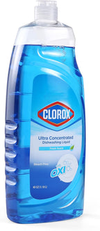 Clorox Ultra Concentrated Liquid Dish Soap with OXI, Fresh Scent - Dishwashing Detergent, Bleach-Free Formula Powers Through Grease, 40 Fl Oz