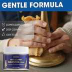 Brass Polish Copper Cream Cleaner Kit - Instant Polishing Cream And Protective Tarnish Removal, Metal Cleaner And Brightener For Antiques, Music Instruments, Copper Kettle And Sinks