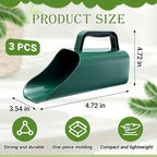 3 Pack Plastic Garden Scoop Soil Sifter Cultivation Potting Scoop Garden Tool Bucket Hand Shovel for Digging Up or Transporting Scoops of Soil for Flower, Vegetable, Plants Care