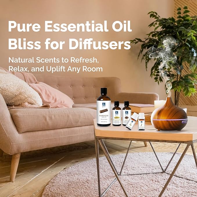 Rose Essential Oil, Home Fragrance Scent Oil for Diffuser, Skin, Hair, Candle, Soap, Dryer Balls, Laundry - 3.38 oz/100ml