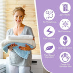 Loopeer 600 Loads Laundry Detergent Sheets Bulk No Leak Laundry Soap Sheets Anti Sensitive Liquidless Laundry Supplies Washing Strips for Home Dorm(Lavender)