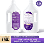 2.5L Floor Cleaning Solution Compatible with Roborock/Eufy/iRobot/Ecovacs/Dreame/Shark, Fragrance Deodorization, Deep Cleans for Multiple Hard Floors (2.5 Liter, 【Lavender】)