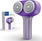 VASSON Fabric Shaver, Electric Lint Remover, Rechargeable Lint Shaver, Sweater Shavers to Remove Pilling, Large Fuzz Remover for Clothes Couch Furniture (Purple)