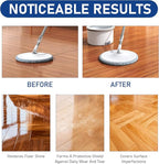 2Pcs Floor Restore Cleaner & Polish,High Solid Content Floor Polish For Shine Renewal & Protective Layer,Helps Conceal Small Scratches,Quick-Drying Protective Finish For Tile,Shine Wood-300ml