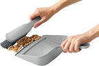 Joseph Joseph CleanTech Wall-Mounted Indoor Dustpan & Brush Set with Dust-Shield Compact, Clean Storage, Handheld Broom