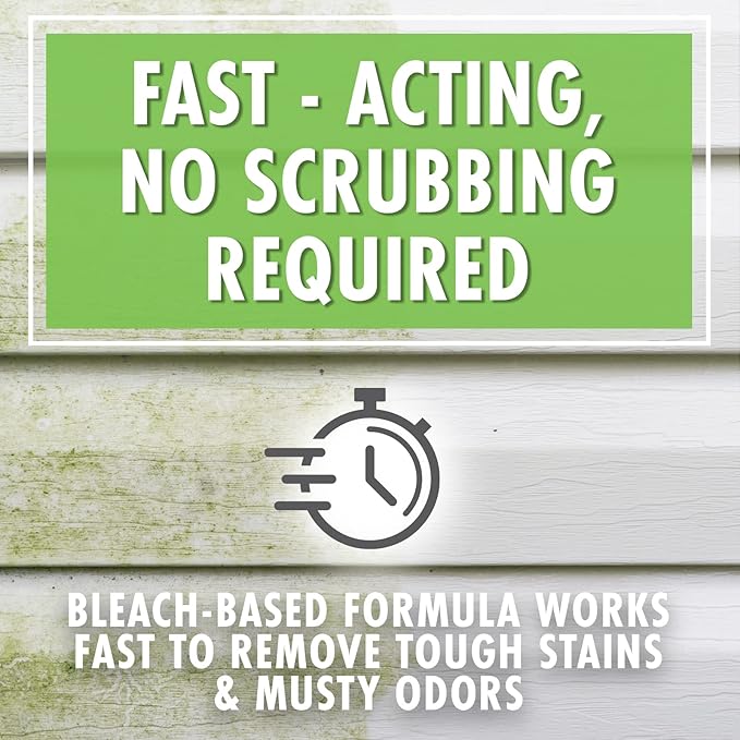 30 SECONDS Mold & Mildew Stain Remover Spray- Indoor & Outdoor Use - 2 Pack (2)