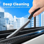 Hard Bristle Crevice Cleaning Brush-Thin Gap Scrub Brush, Small Cleaning Brush, Grout Brush, Kitchen Brush, Cleaning Tools for Toilet, Bathroom, Sink, Home, Household, Window (3, Purple)