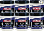 Weiman Silver Wipes - Jewelry Wipes 6 Pack - Cleaner and Polisher for Silver Jewelry Sterling Silver