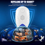Ultrasonic Pest Repeller Indoor, Upgraded 2025 Mouse Repellent Ultrasonic Plug in Roach Insect Rodent Repellent, 3 Modes Repellent for Roach, Bugs, Mice, Spider, Electronic Rodent Repellent Devices