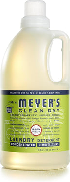 MRS. MEYER'S CLEAN DAY Liquid Laundry Detergent, Infused with Essential Oils, Lemon Verbena, 64 oz (64 Loads)
