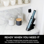Shark WV201BLBRN WANDVAC Cordless Hand Vac, Lightweight and Portable at 1.4 lbs. with Powerful Suction, Charging Dock, One-Touch Empty for Car & Home, Cove Blue