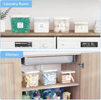 Lifewit Laundry Pods Container with Pop-up Lid, Laundry Room Organization, Dryer Sheet Holder for Washing Powder Scent Booster Beads, 2700 +4500+1800ml/0.5+0.72+1.2gal,4 Pcs