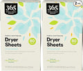 365 by Whole Foods Market Dryer Sheets Fabric Softener, Unscented | 80 Count | Pack of 2