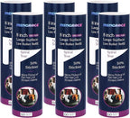 8 inch Wide Lint Roller Refills Compatible with Scotch Brite 50% Stickier Large Surface Roller Refill, Works Great On Pet Hair, 60 Sheets per Refill, Pack of 6, 360 Sheets Total