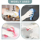 2 Pairs, 15 Inches, Nitrile Cleaning Gloves, Kitchen Dishwashing Gloves, Reusable, Durable, Water-Resistant, And Hypoallergenic (Large)