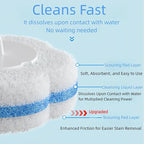 48 Count Disposable Toilet Brush Refill Pads, Disposable Toilet Bowl Wand Refills, Toilet Cleaning Refills, Toilet Scrubber Refills, Brush Head Replacement