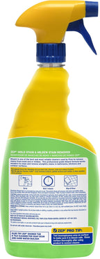Zep Mold Stain and Mildew Stain Remover - 32 oz (Pack of 4) ZUMILDEW32 - Professional Strength No Scrub Formula