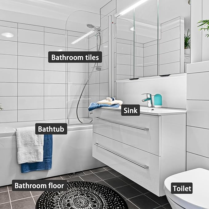 Pumice Stone, ARRITZ 7pcs Scouring Stick with Handle for Removing Calcium Buildup, Hard Water Rings and Rust, Suitable for Cleaning Toilet, Sink, Bathtubs, Tile, Stove, Grill