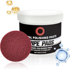 Metal Polishing Care Kit, Metal pol ish Paste Protectant Scratch Remover, Pipe Dream Infused Polishing Pads, Chrome pol ish Compound, Protective Coating Formula, For Pipes, Stacks, Exhausts, Wheels