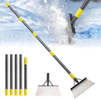 Garden Flat Shovel, Ice Scraper, 88" Long Multifunctional Garden Cleaning Shovel Weeding Tool,Heavy Duty Floor Scraper Long Handle,Metal Weeding Scraper for Lawn Edging, Snow Ice Removal