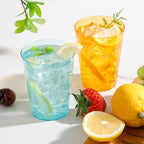 DaYammi 100 Pack Colorful Plastic Cups 10 Oz Disposable Cups Neon Glowing Plastic Party Cup, Assorted Neon Colors for Wedding Wine Glasses Heavy Duty Disposable Tumblers Drinking Cocktail Glasses