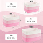 Blanket Basket,Rectangle Woven Baskets for Storage,30L Laundry Basket for Decorative Nursery Blanket,Toys,Dirty Clothes and Magazine in Shelves,Baby Room,and Living Room