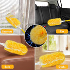 Duster Refill Compatible with Swiffer Duster, Heavy Duty Duster Refills Kit for Cleaning Dusting, Multi Surface 360 Feather Duster, 20 Count Disposable Refills with 1 Handle
