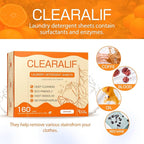 CLEARALIF Laundry Detergent Sheets Up to 160 Loads, Orange - Great For Travel, Apartments, Dorms,CLEARALIF Laundry Detergent Strips Eco Friendly & Hypoallergenic