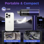 Vizeusvac Handheld Car Vacuum Portable Cordless,18000PA High Power Vacuum Cleaner with Brushless Motor.7 in 1 Mini Hand Held Vacuum Rechargeable AirDuster/Blower for Car,Home,Ofice,Pet