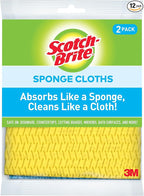 Scotch-Brite Sponge Cloth, Swedish Dish Cloths, Reusable Alternative to Paper Towels, 24 Sponge Cloths