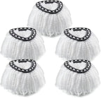 Spin Mop Head Replacement for O Ceda Mop Replace Head Triangle Mop Refills, Microfiber, White, 5 Packs