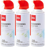 Office Depot Cleaning Duster, 10 Oz Compressed Canned Air for Electronics, Keyboard Cleaner for Computer, Laptop, PC, Printer, Office Equipment, Moisture-Free, Pack of 3