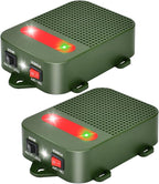 Battery Powered Rodent Repeller Ultrasonic Mouse Repellent for Car Engine Indoor Mice Rat Deterrent Squirrel Repeller for Attic Garage Home Vehicle Protection, 2 Pack