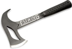 ESTWING Hunter's Axe - 14.25" USA Made Forged Steel Hatchet with Gut Hook & Shock Reduction Grip - EBHA