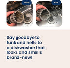 Truly Free Natural Dishwasher Cleaner - Dish Washer Machine Descaler, Fights Grease & Limescale, Hard Water Stain Remover, Smell Eliminator for Clean Dishwashers - Lemon Fresh Scent, 4 oz (Pack of 1)