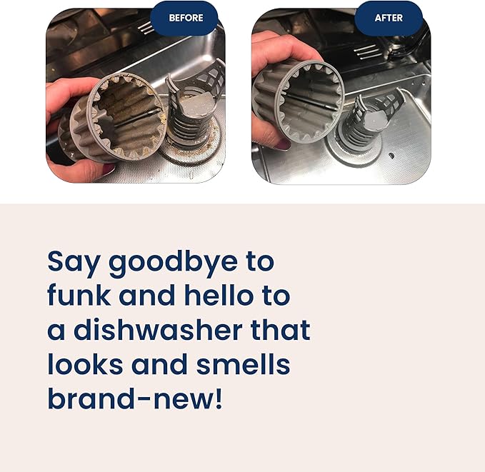 Truly Free Natural Dishwasher Cleaner - Dish Washer Machine Descaler, Fights Grease & Limescale, Hard Water Stain Remover, Smell Eliminator for Clean Dishwashers - Lemon Fresh Scent, 4 oz (Pack of 1)