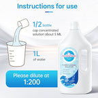 Floor Cleaning Solution Compatible With Tineco/Bissell/Dreame And Shark, Fragrance Deodorization, Deep Cleans for Multiple Hard Floors, Suitable With Cordless Wet/Dry (【Fresh Ocean】, 2.51 Liter)