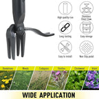 Jardineer Weed Puller Tool, 45" Stand Up Weed Remover Tool with Reinforced All-Steel Handle & 4-Claw Steel Head, Heavy Duty Manual Weeder for Garden Lawn Yard, Easily Remove Weeds Without Bending