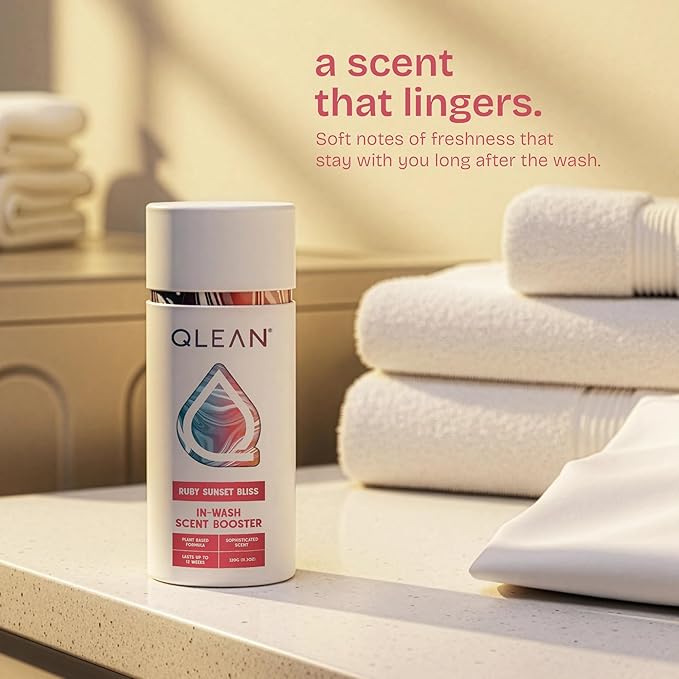 QLEAN In Wash Scent Booster Beads - 100% Plant Based - Natural Laundry Booster Beads & Smell Deodorizer - Environment Friendly Odor Eliminator for Clothes (320 grams) (Sweet Summer Love)