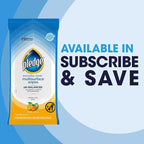 Pledge Multisurface Cleaning Wipes, pH Balanced, Fresh Citrus, 25 Count (Pack of 4, 100 Total Wipes)